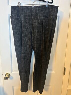 torrid Black & Gray Plaid Ponte Pants